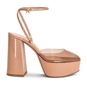Gianvito Rossi Dua Platform Heels Color Peach